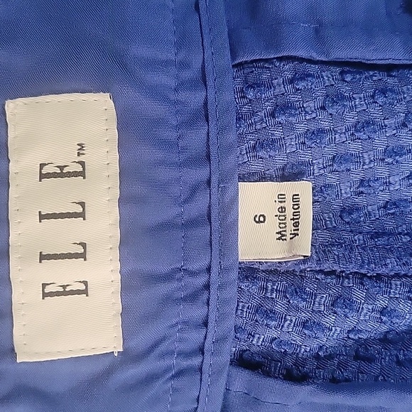 ELLE Royal Blue Indigo Bloom Shorts, Size: 6 - Picture 2 of 7